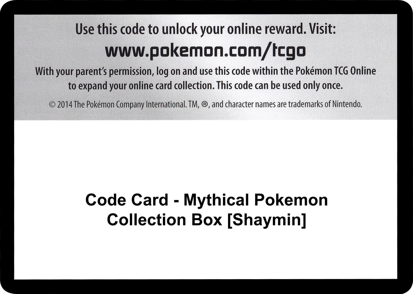 Image for Code Card - Mythical Pokemon Collection Box [Shaymin] - Pokemon