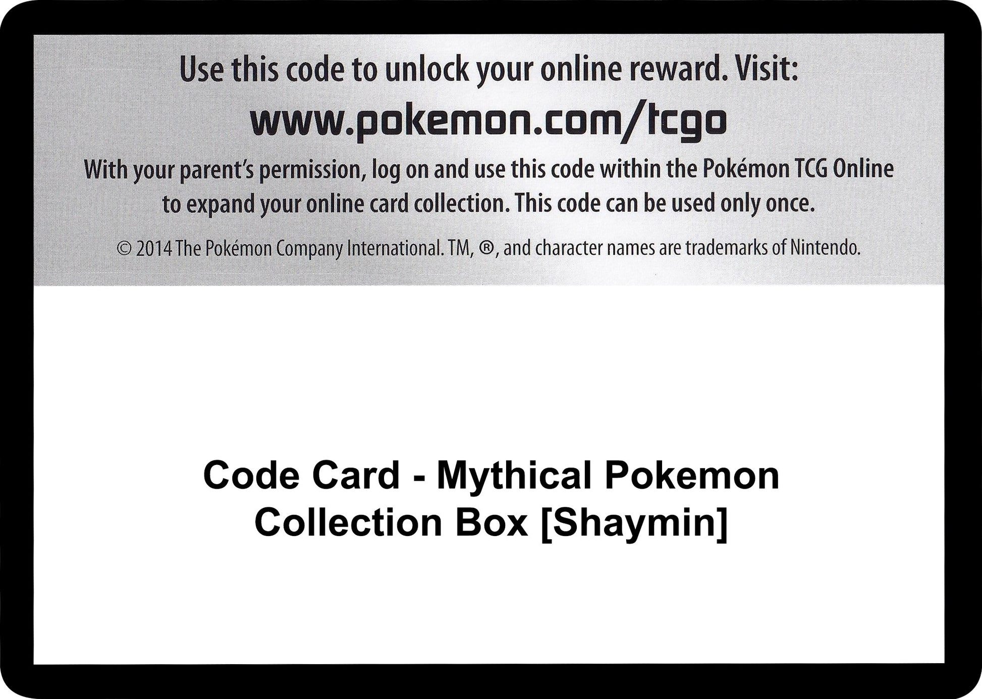 Image for Code Card - Mythical Pokemon Collection Box [Shaymin] - Pokemon