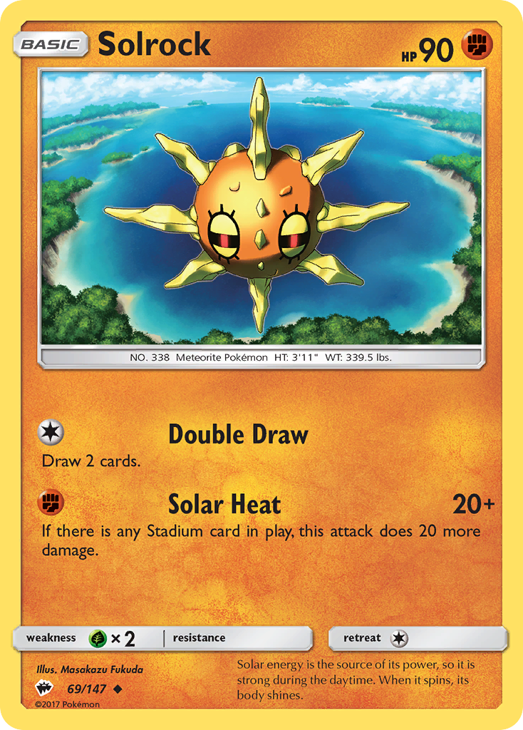 Solrock (69/147) [Sun & Moon: Burning Shadows]