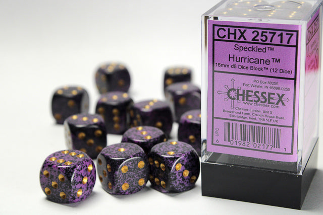 Chessex 16MM D6 Dice - Speckled - Hurricane