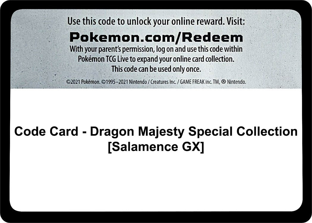 Image for Code Card - Dragon Majesty Special Collection [Salamence GX] - Pokemon
