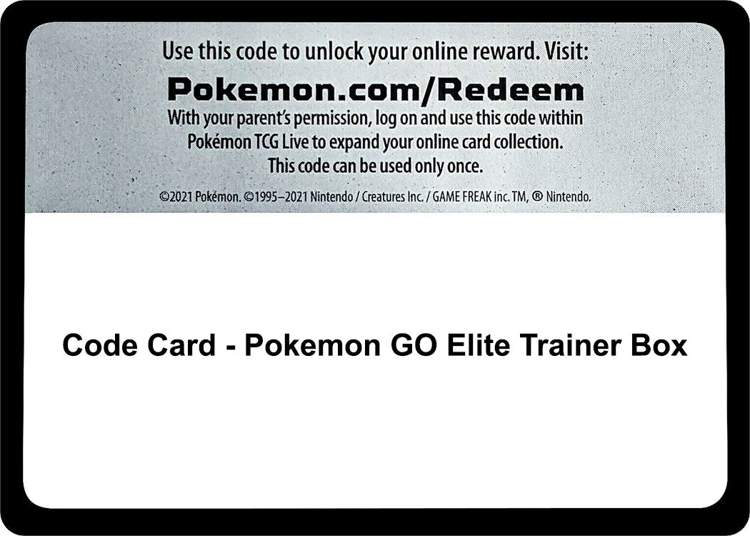 Image for Code Card - Pokemon GO Elite Trainer Box - Pokemon