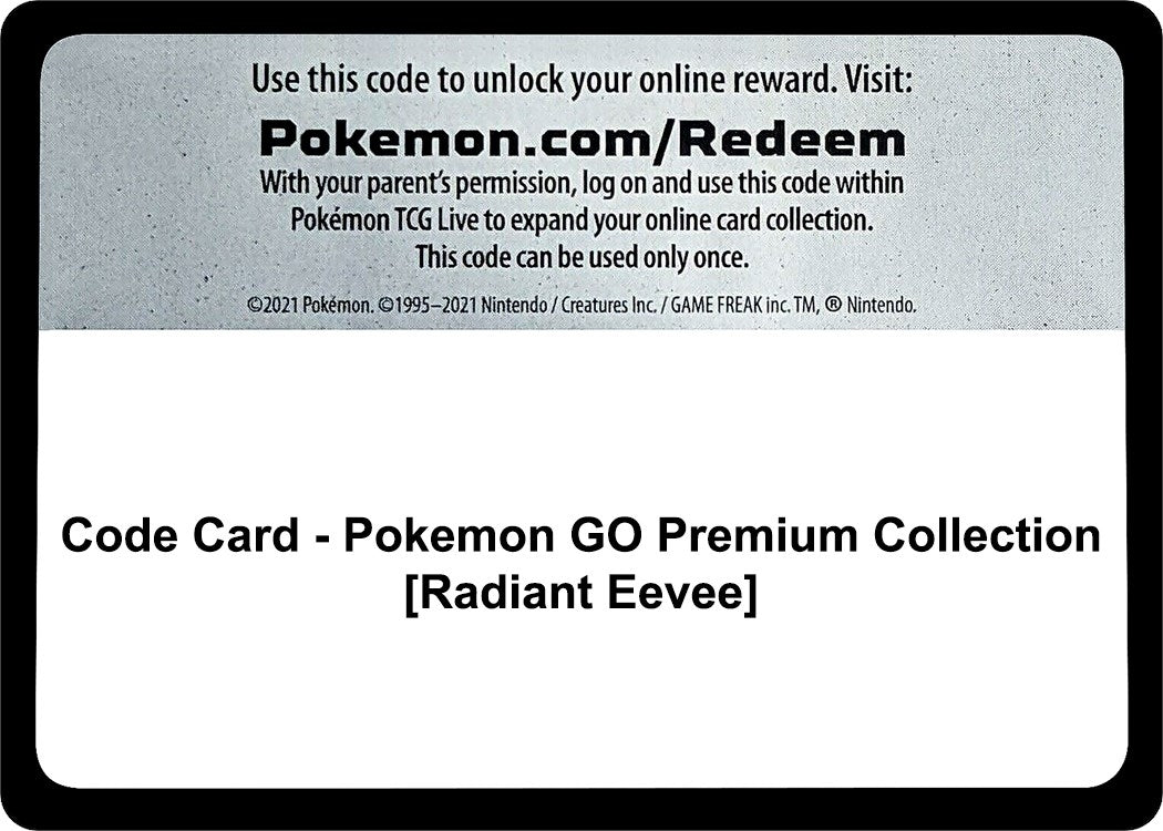 Image for Code Card - Pokemon GO Premium Collection [Radiant Eevee] - Pokemon