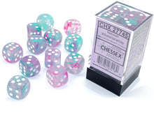 Chessex 16MM D6 Dice - Nebula Luminary - Wisteria/White