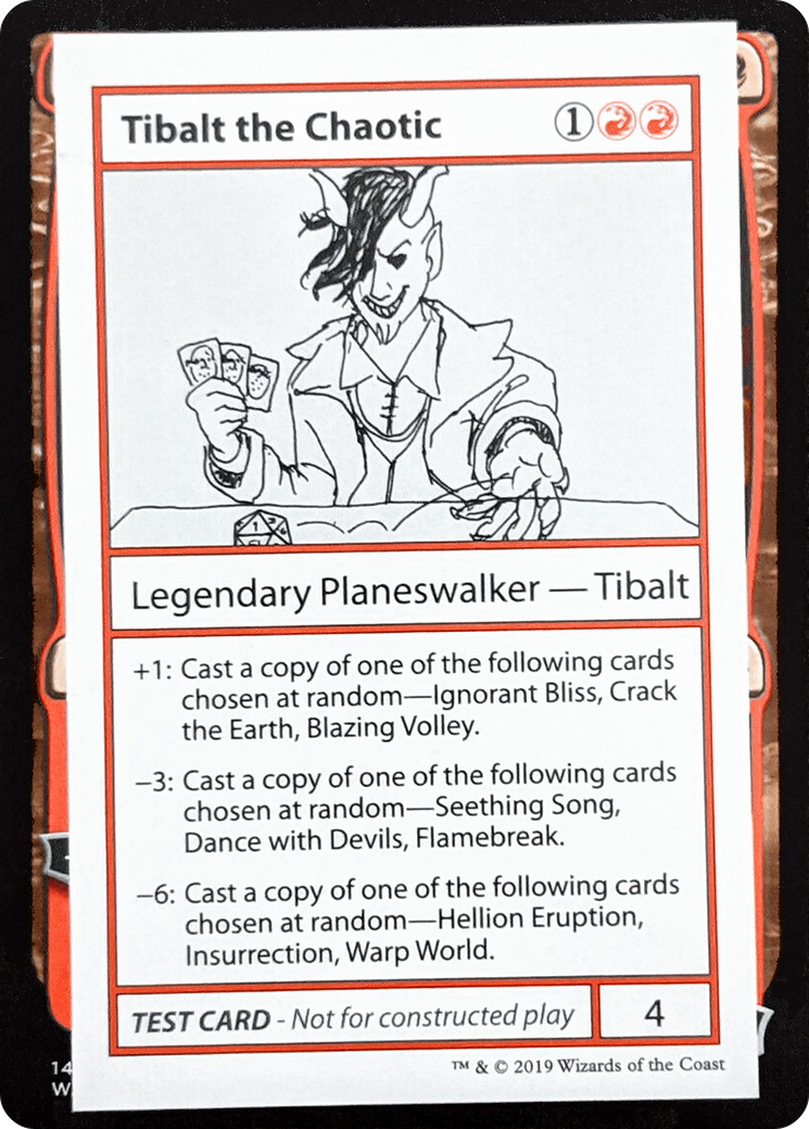 Tibalt the Chaotic (2021 Edition) [Mystery Booster Playtest Cards]