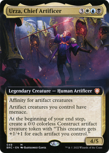 Urza, Chief Artificer (Extended Art) [The Brothers' War Commander]
