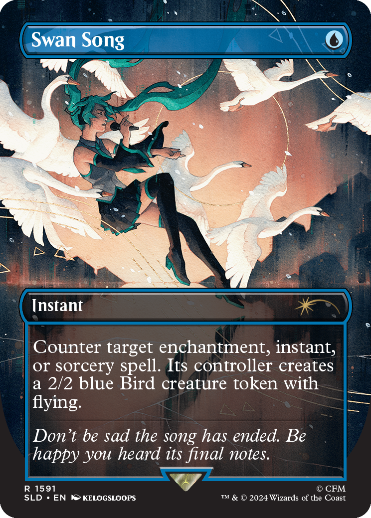 MTG Secret Lair x Hatsune Miku: Winter Diva Foil