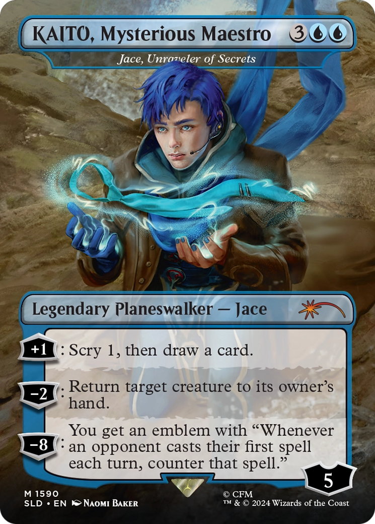 KAITO, Mysterious Maestro - Jace, Unraveler of Secrets (Japanese) [Secret Lair Drop Series]