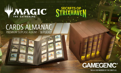Gamegenic MTG Secrets of Strixhaven Cards Almanac Slipcase Album 18-Pocket Binder