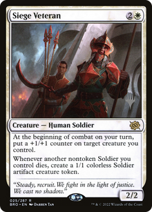 Siege Veteran (Promo Pack) [The Brothers' War Promos]