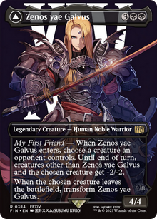 Zenos yae Galvus // Shinryu, Transcendent Rival (Borderless) [FINAL FANTASY]