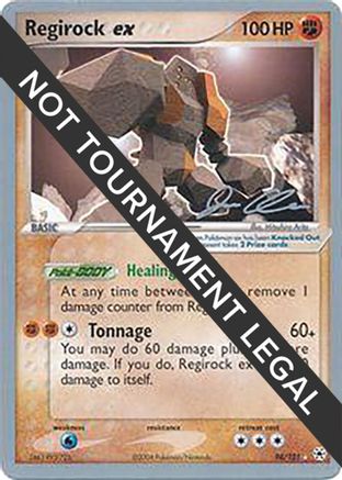 Regirock ex (98/101) (Mewtrick - Jason Klaczynski) [World Championships 2006]