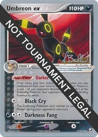 Umbreon ex (112/115) (Eeveelutions - Jimmy Ballard) [World Championships 2006]
