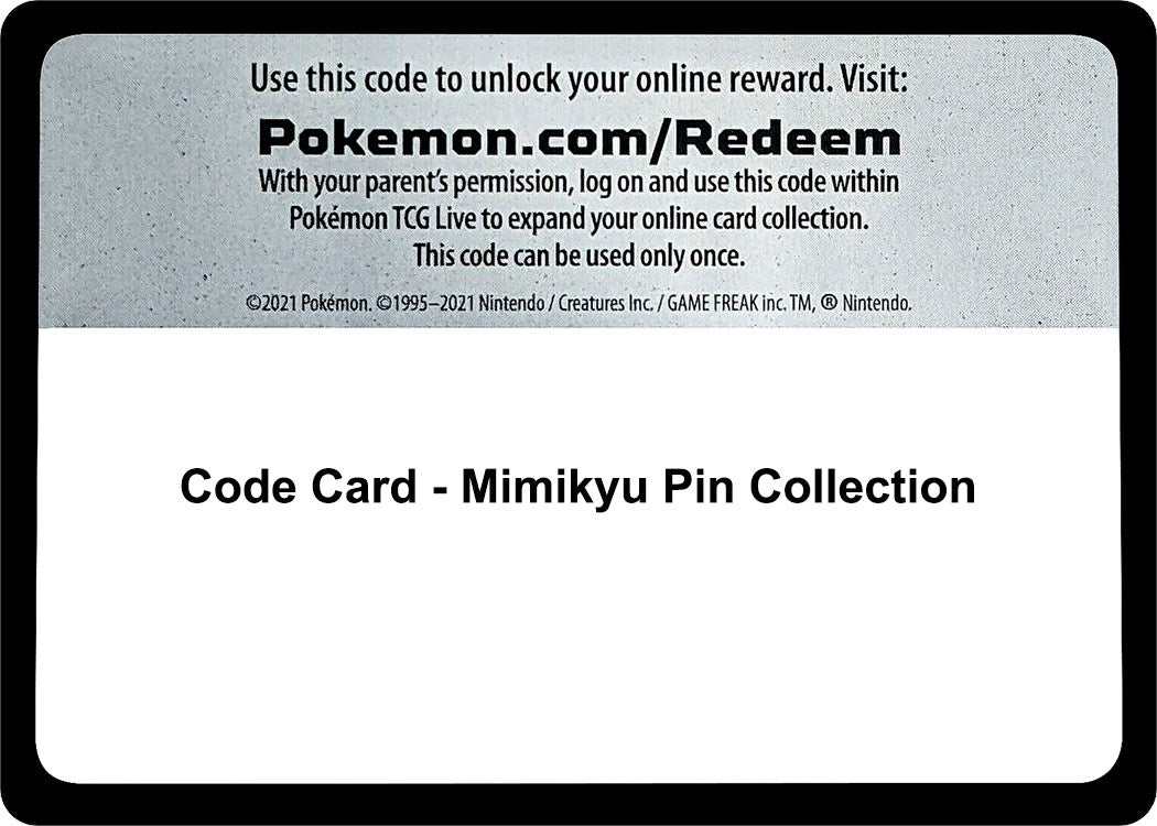 Image for Code Card - Mimikyu Pin Collection - Pokemon