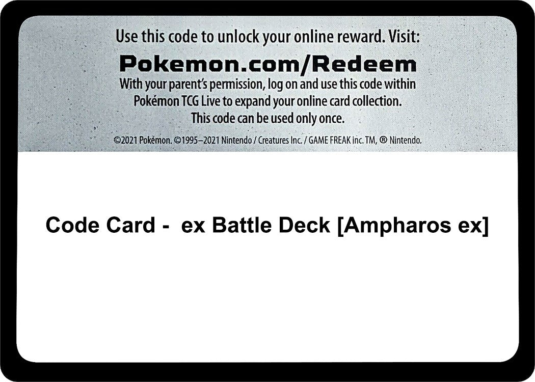 Image for Code Card - ex Battle Deck [Ampharos ex] - Pokemon