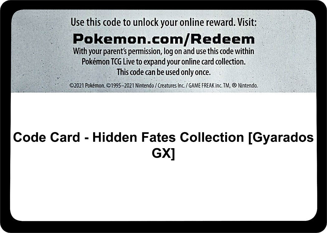 Image for Code Card - Hidden Fates Collection [Gyarados GX] - Pokemon