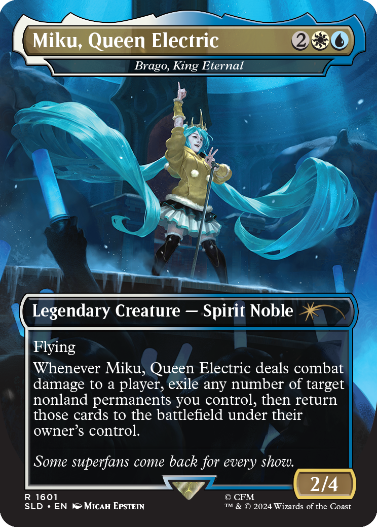 MTG Secret Lair x Hatsune Miku: Winter Diva Foil