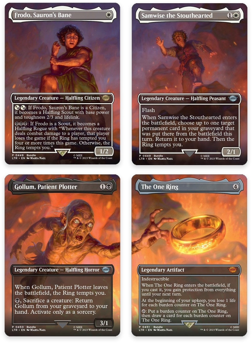 Image for Mount Doom Scene [Set of 4] (448-451) - Magic: The Gathering