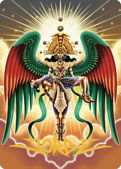 Resplendent Angel Art Card (59/81) (Gold-Stamped Signature) [The Lost Caverns of Ixalan Art Series]