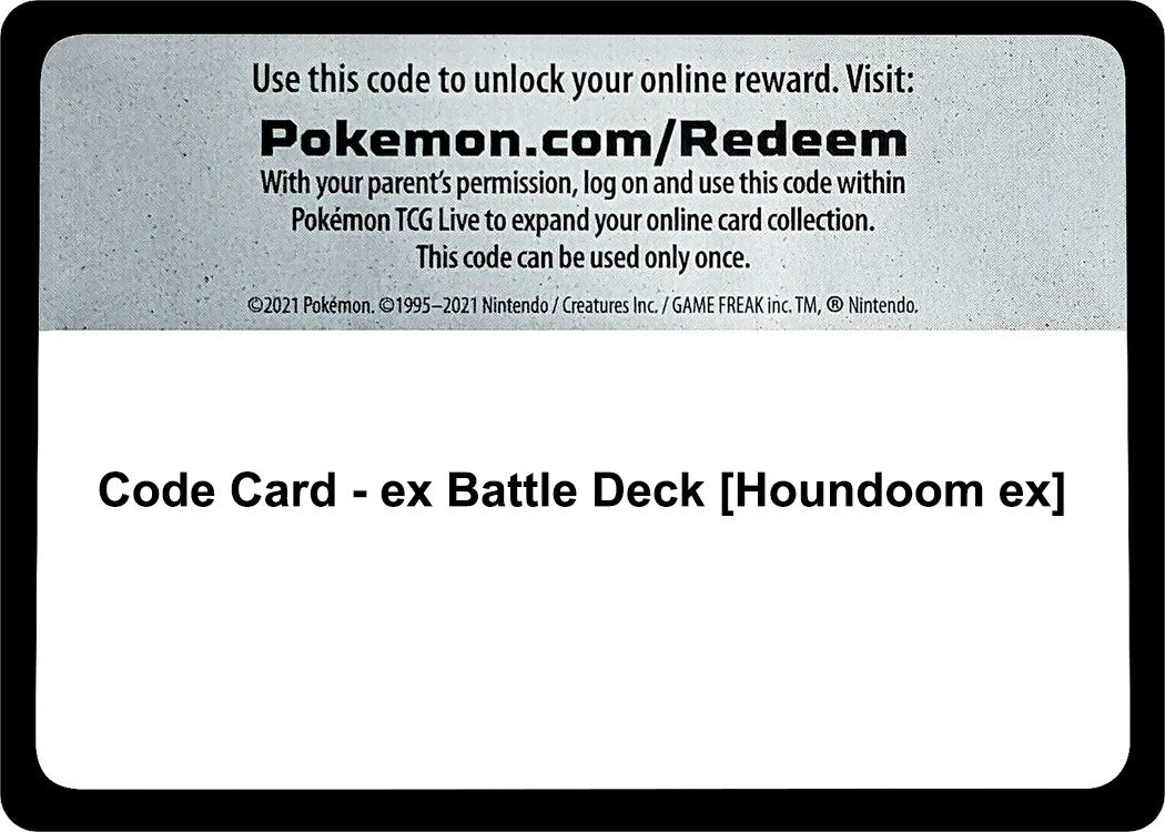 Image for Code Card - ex Battle Deck [Houndoom ex] - Pokemon