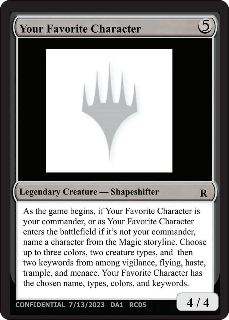 Image for Your Favorite Character - Magic: The Gathering