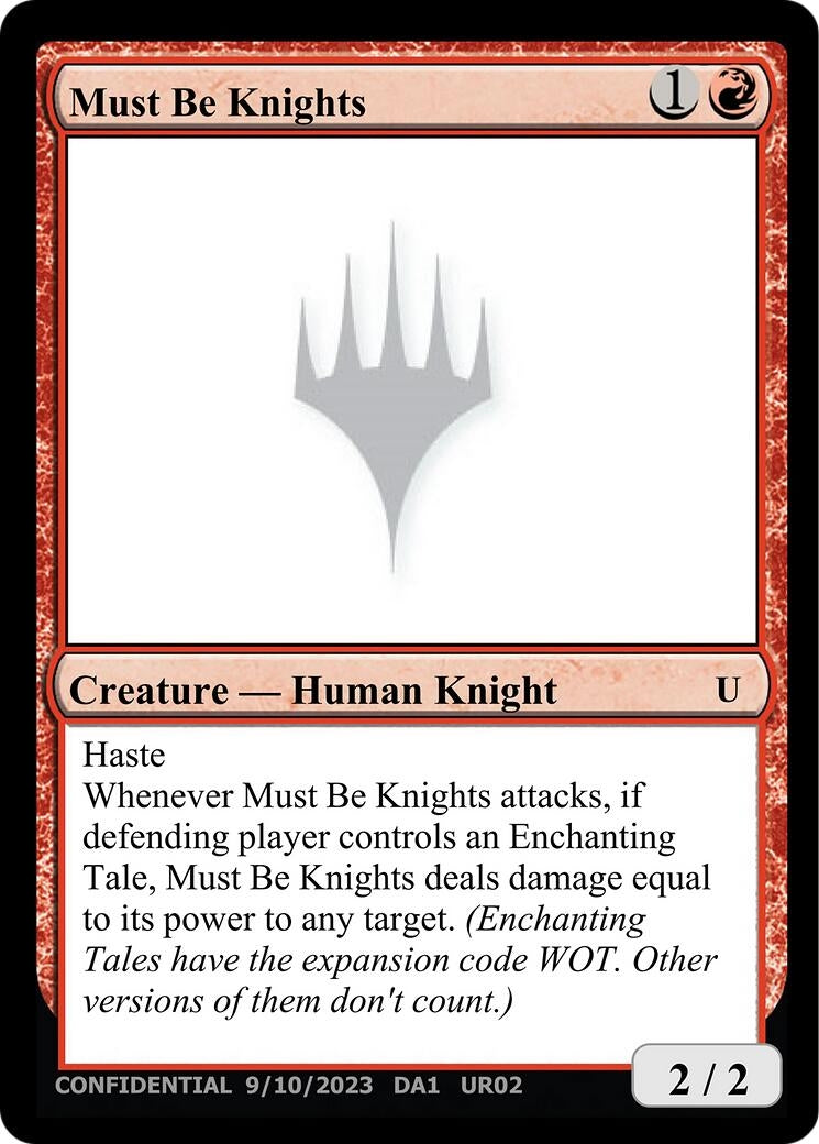 Image for Must Be Knights - Magic: The Gathering