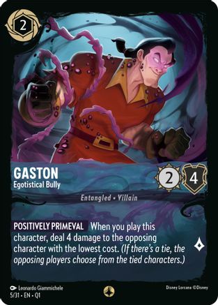 Gaston - Egotistical Bully (5/31) [Illumineer's Quest: Deep Trouble]