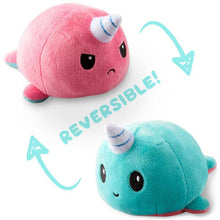 TeeTurtle Reversible Narwhal Plushie (Pink + Aqua)