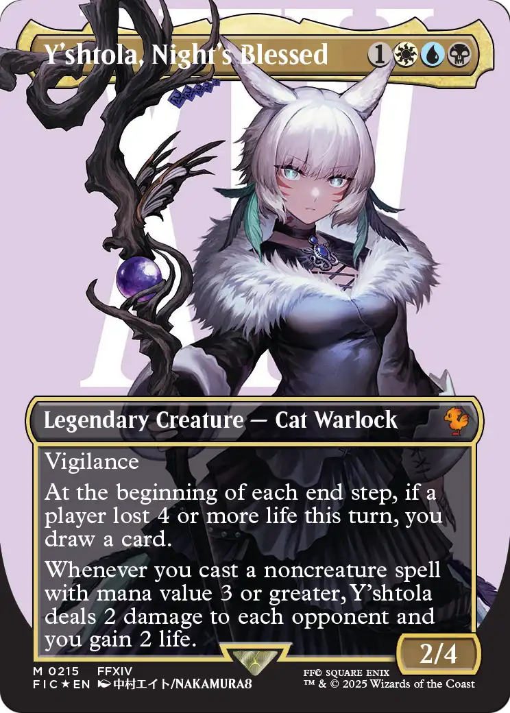 Y'shtola, Night's Blessed (Borderless) (Surge Foil) [FINAL FANTASY Commander]