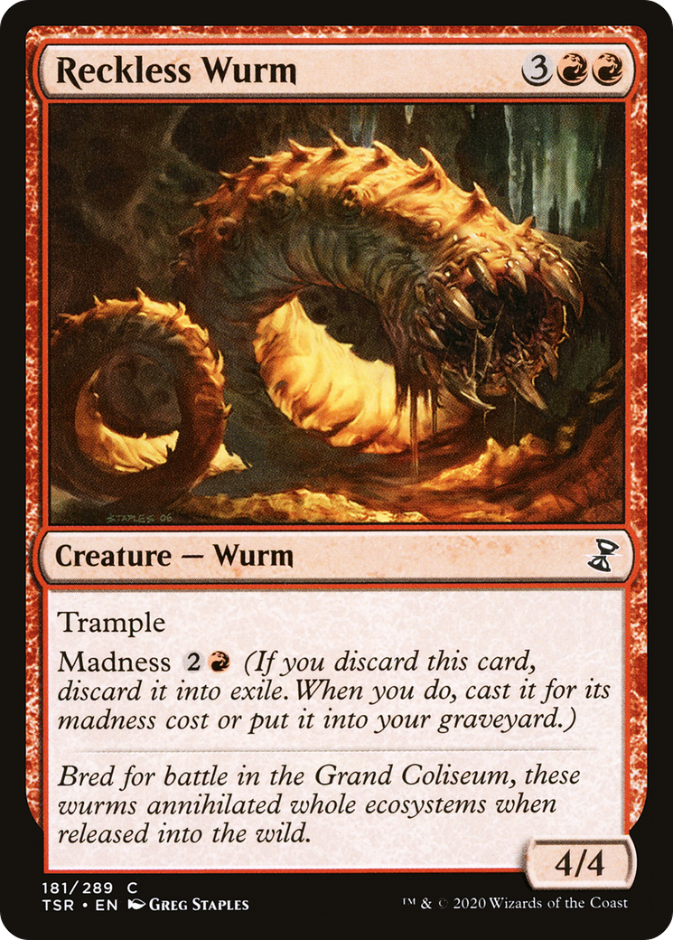 Reckless Wurm [Time Spiral Remastered]