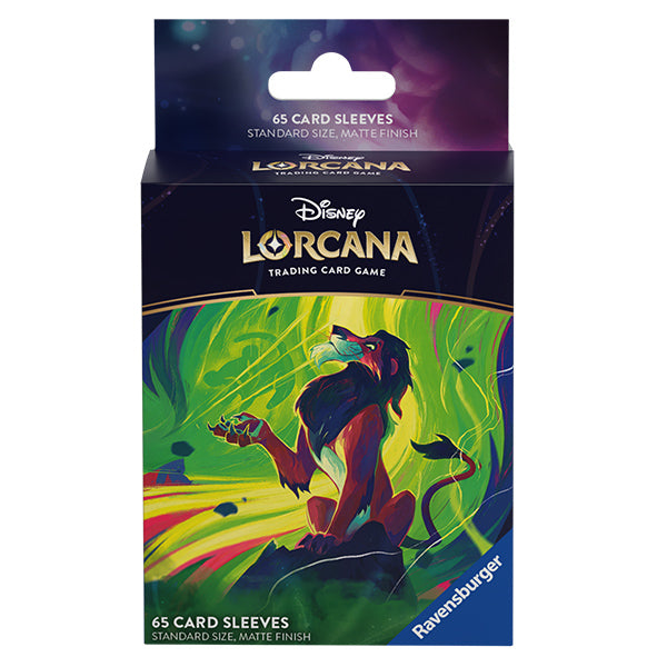 Disney Lorcana Azurite Sea Scar Vengeful Lion Card Sleeves- HOLIDAY SALE