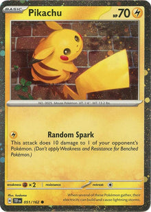Pikachu (051/162) (Cosmos Holo) [Miscellaneous Cards]