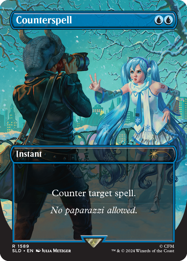 MTG Secret Lair x Hatsune Miku: Winter Diva Foil