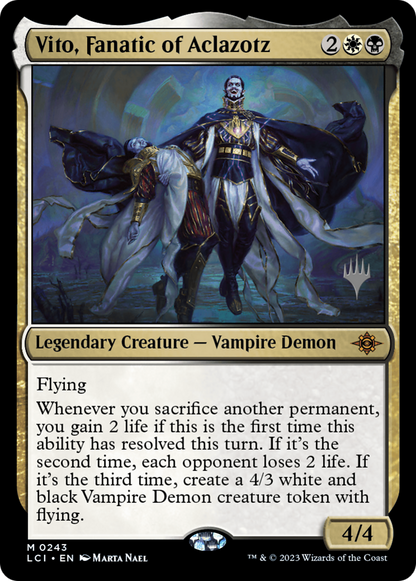 Vito, Fanatic of Aclazotz (Promo Pack) [The Lost Caverns of Ixalan Promos]