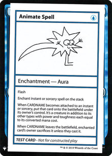 Animate Spell [Mystery Booster Playtest Cards]