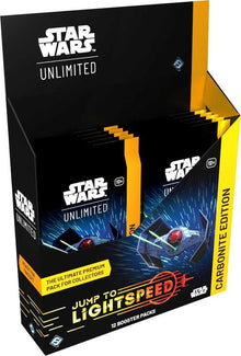 Star Wars Unlimited Jump to Lightspeed Carbonite Edition - Booster Display