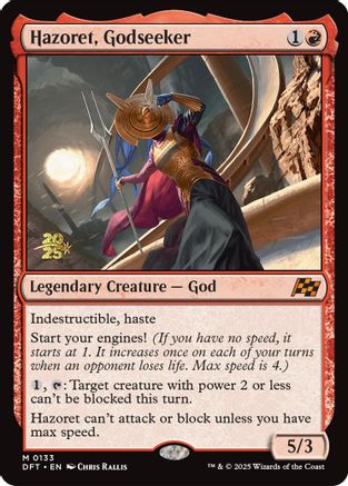 Hazoret, Godseeker [Aetherdrift Prerelease Promos]
