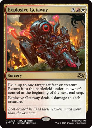 Explosive Getaway (Promo Pack) [Aetherdrift Promos]