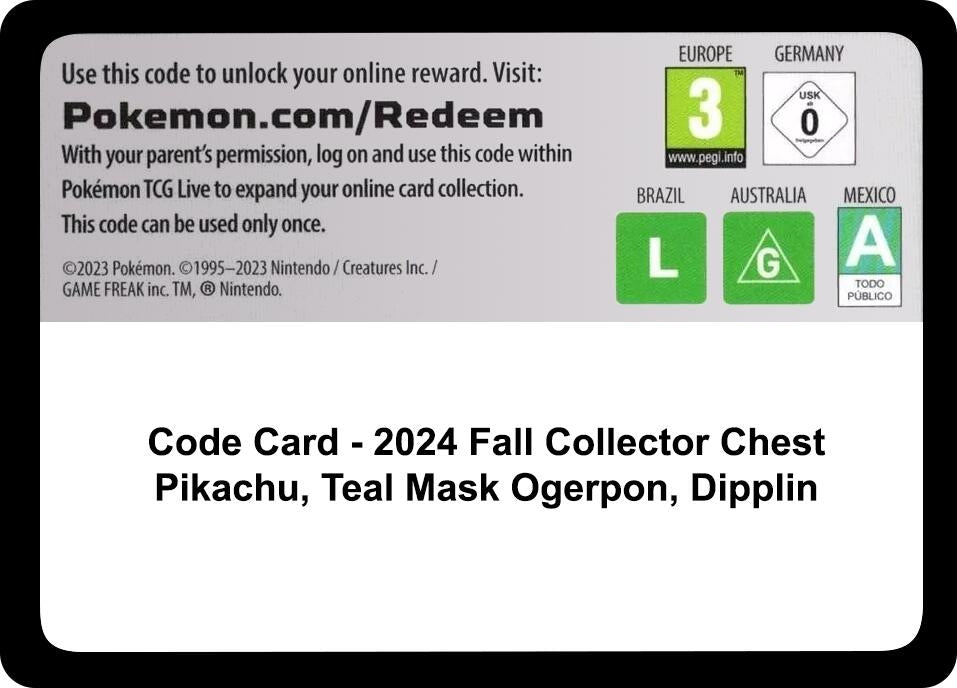 Image for Code Card - Fall 2024 Collector Chest - Pokemon
