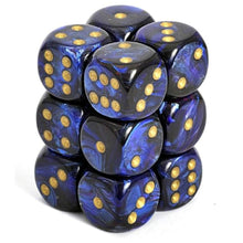 Chessex 16MM D6 - Scarab - Royal Blue/Gold