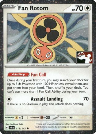 Fan Rotom (118/142) [Prize Pack Series Six]