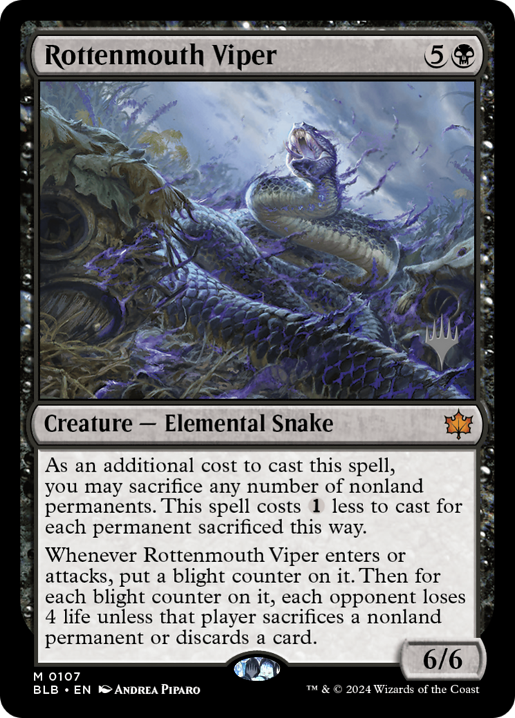 Rottenmouth Viper (Promo Pack) [Bloomburrow Promos]