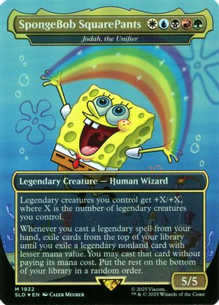 SpongeBob SquarePants - Jodah, the Unifier (Rainbow Foil) [Secret Lair Drop Series]