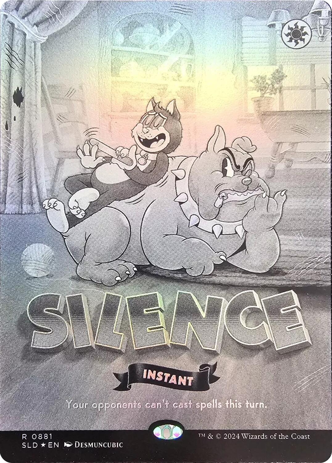 Silence (0881) (Black & White Foil) [Secret Lair Drop Series]