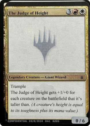 The Judge of Height [Unknown Event]