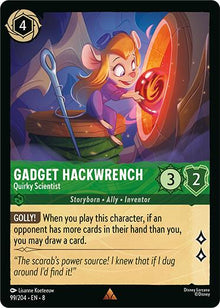 Gadget Hackwrench - Quirky Scientist (99/204) [Reign of Jafar]