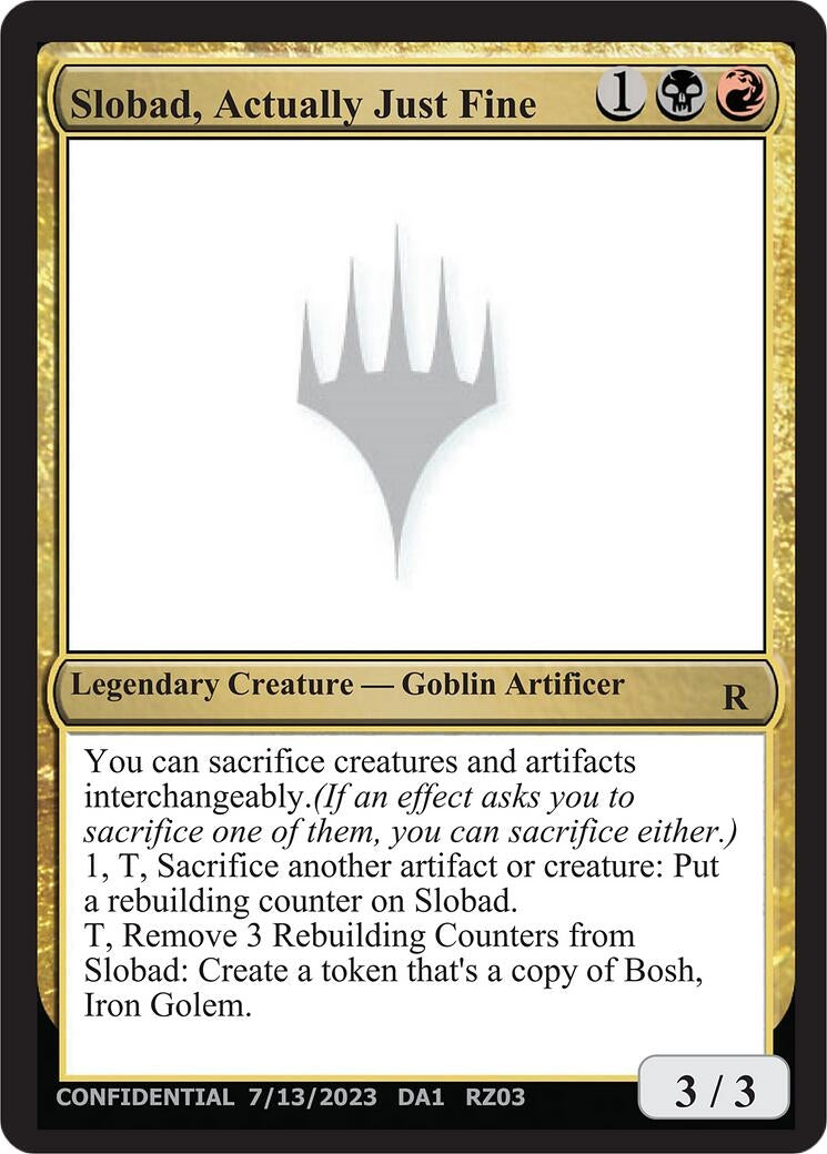 Image for Slobad, Actually Just Fine - Magic: The Gathering