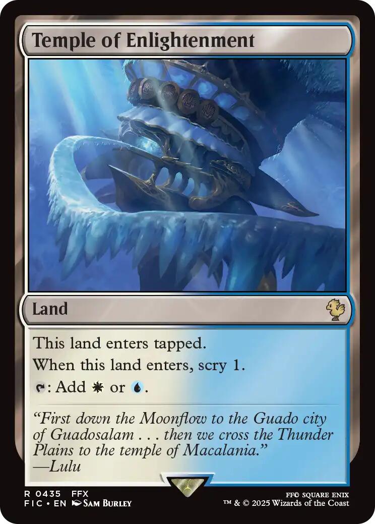 Temple of Enlightenment (Surge Foil) [FINAL FANTASY Commander]