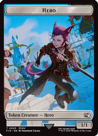 Hero (0003) // Knight Double-Sided Token [FINAL FANTASY Tokens]