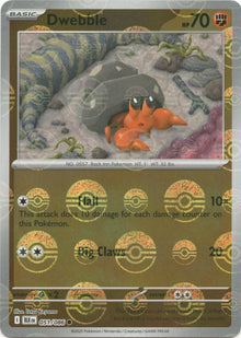 Dwebble (051/086) (Poke Ball Pattern) [Scarlet & Violet: Black Bolt]